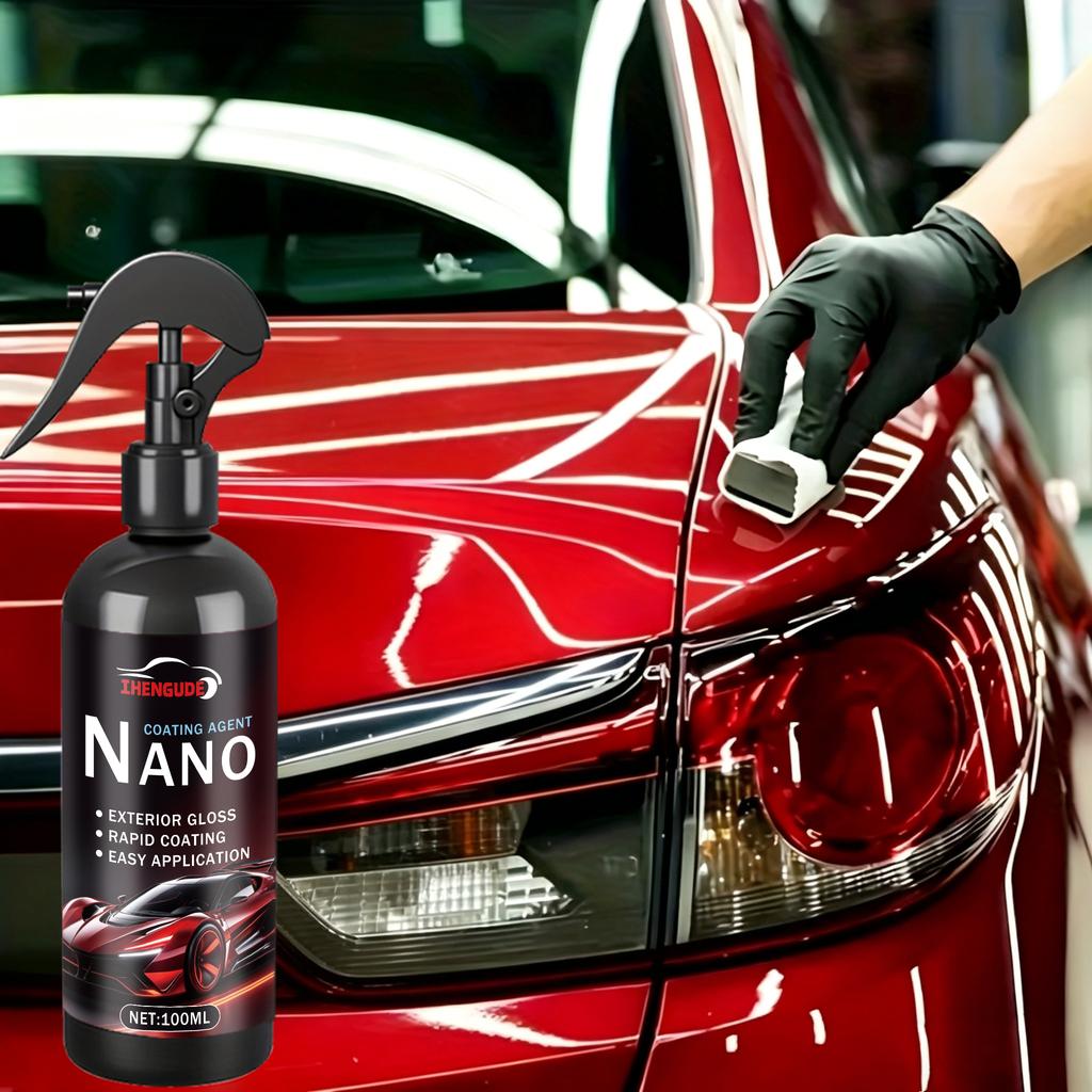 Car Crystal Coating Agent, Advanced Hydrophobic Formula Enhances Shine and Provides Excellent Protection, Easy to Apply and Long-Lasting Weath