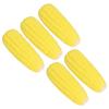 5Pcs Corn Shape Squeaky Dog Toy Latex Puppy Teething Toy Pet Interactive Toy  Daily Chewing Practice