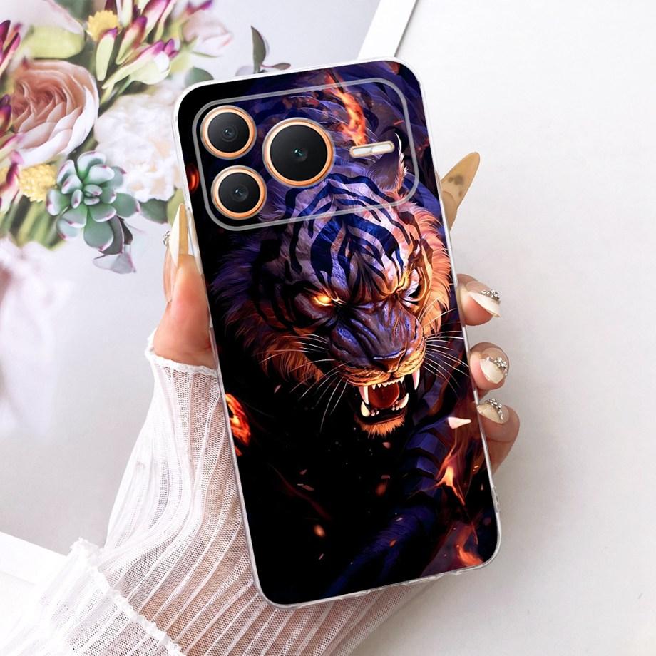 For Honor Power2 Phone Case Soft Clear Silicone Back Cover Butterfly Dragon Cat Floral Painting Bumper On Honor Power 2 Fundas