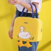 Lunch Bag Aluminum Foil Insulated Large Capacity Carrying Tote for Outdoor Working Yellow Free Size
