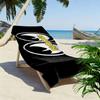 Moon Print Beach Towel, Large Soft Quick Dry Towel for Beach Camping Swimming