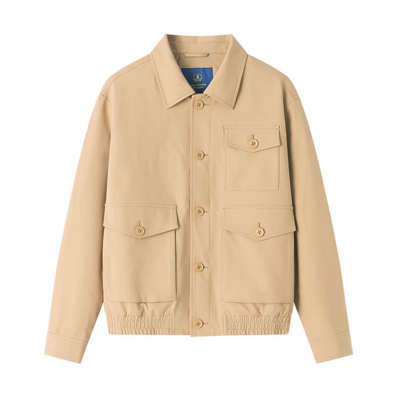 NVG·YOUNG Men's Khaki Autumn/Winter Casual Jacket