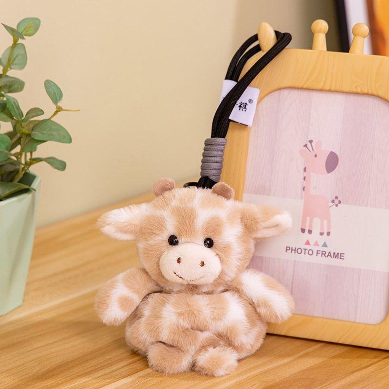 Rabbit Animal Panda Plush Doll Keychain With Pp Cotton Filling For Idea Gift