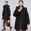 Women's Hooded Mid-Length Winter Cotton Coat: Thick, Cold-Proof, Fashionable Outerwear