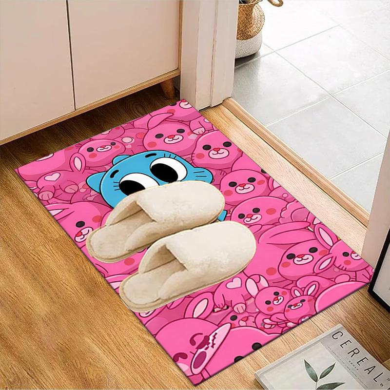 Gum's Colorful Friends Floor Mat for Living Room, Game Rooms, Office, Bedroom, Office Floor Mat Playful Design, Christmas fan gifts