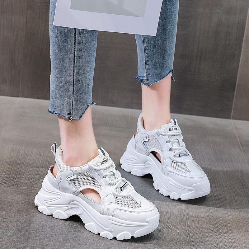 Women's breathable women's shoes summer new versatile hollow single shoes casual mesh sports sandals