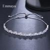 Emmaya Fashion Jewelry Rose Gold Rectangle Zirconia Necklace/Torques For Women Party Gift