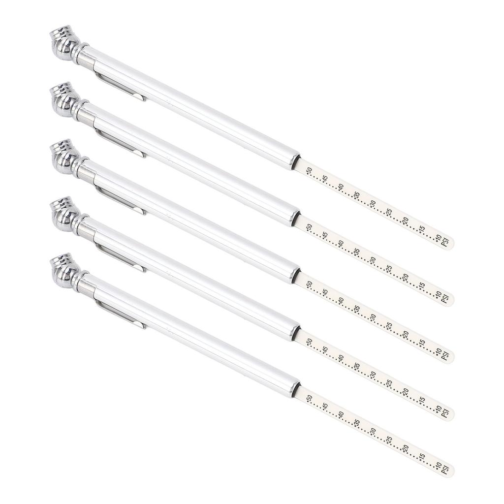 10PCS Pencil Tire Pressure Gauge 1050PSI Range Double Sided Scale Tire Air Pressure Gauge