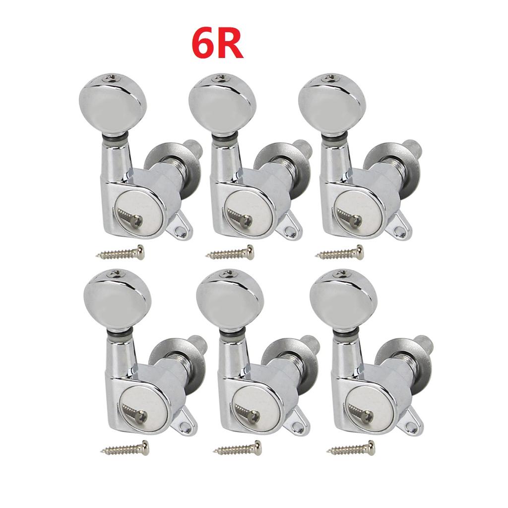 FLEOR 6pcs Electric Guitar String Tuning Keys Pegs Tuners Machine Heads 6R /6L/3L3R Choose Guitar Accessories Parts