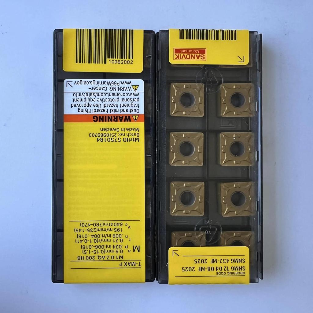Original Sandvik / SNMG120408-MF 2025 CNC lathe carbide blade 10 PCS