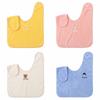 Skin Friendly Children's Washcloth Adjustable Snaps Toddler Face Towel  for Feeding Eating
