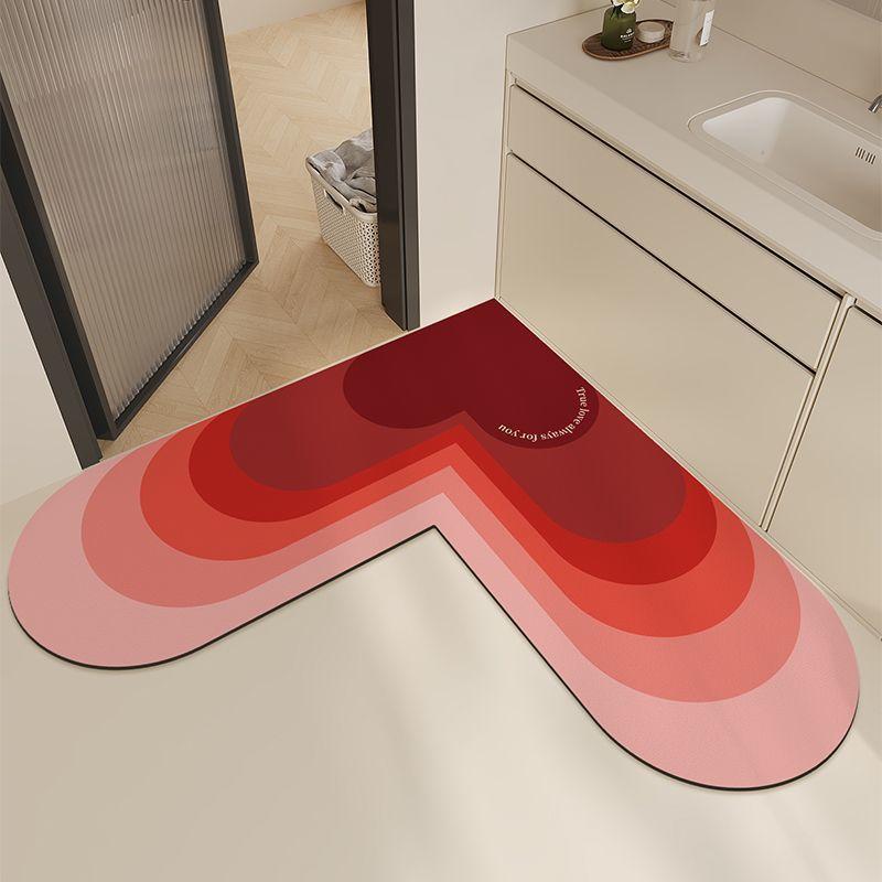 Diatom Mud Floor Mat Bathroom Water Absorption Anti-slip Mat Newlyweds Festive Bathroom Doorway Quick-drying Pad