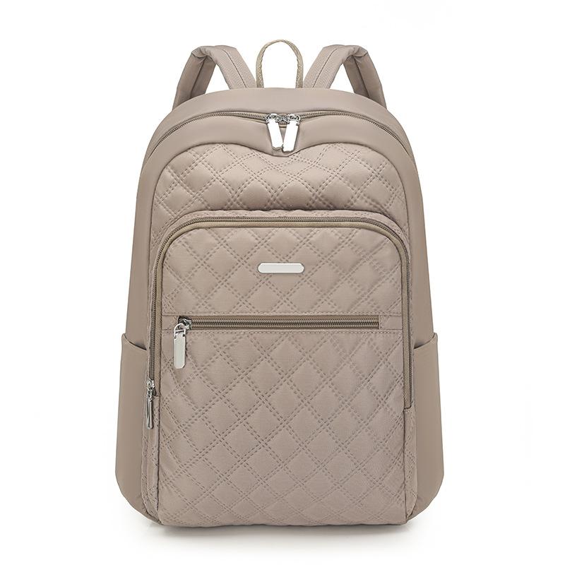 Школьный рюкзак Lingge с стеганой отделкой, женский, большой вместимости, для компьютера хаки