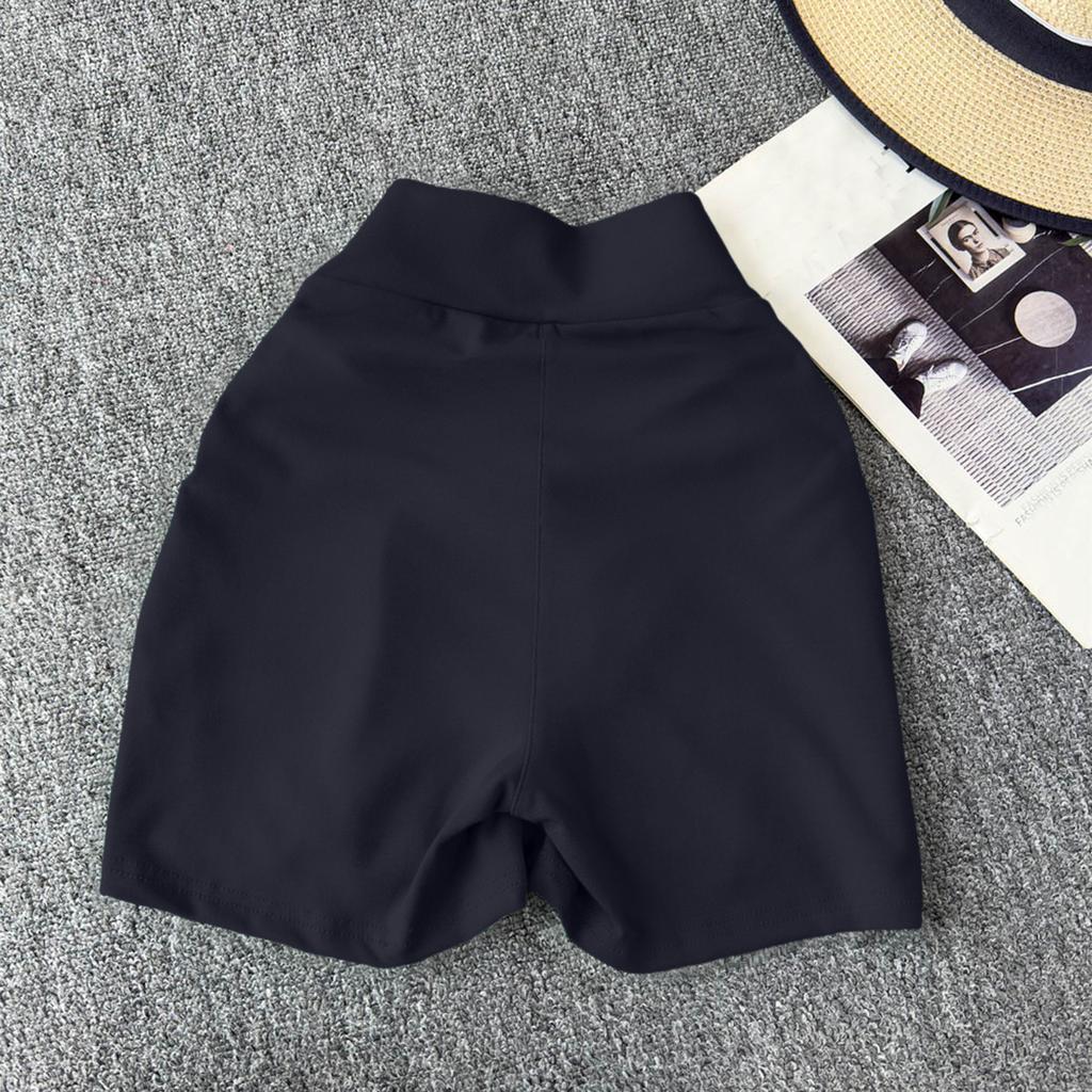 Damen Farbige V-Taillen-Schmal geschnittene Modische Vielseitige Lässige Trend-Shorts Mit Hüftabdeckung