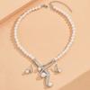 3Pcs/set A Necklace and A Pair of Earrings, Imitation Pearl Necklace and Earrings, Sexy Imitation Pearl Necklace for Bridal Banquet