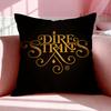 Band D-Dire Straits Cushion Cover Breathable Linen Pillowcase Summer Odorless Eco-Friendly Invisible Zipper Washable