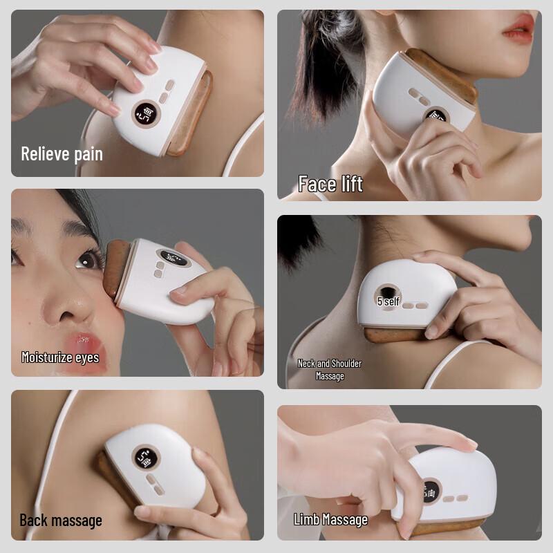 MIAOJIE G3 Electric Bianstone Gua Sha Facial Massager CN Plug (adapter Included)
