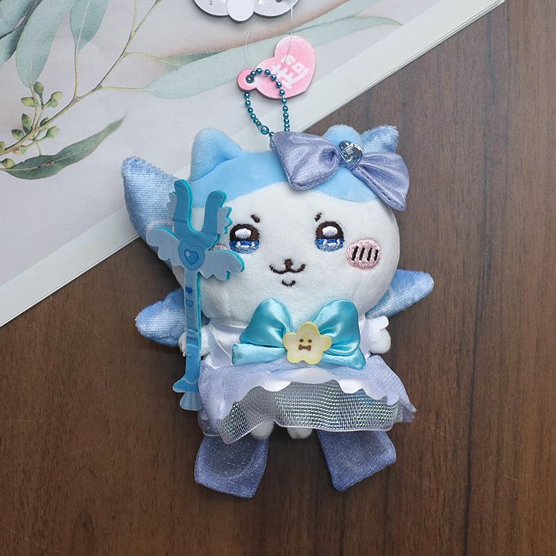 yiji Doll First Generation Magical Girl Generation Usagi Momonga Hachiware Cartoon Plush Doll Doll School Bag Pendant Gift