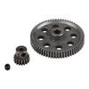 Combo Gears RC Car Diff.Main Gear   Motor Pinion Gear Set for HSP 1 10 RC Truck (64t   17T)