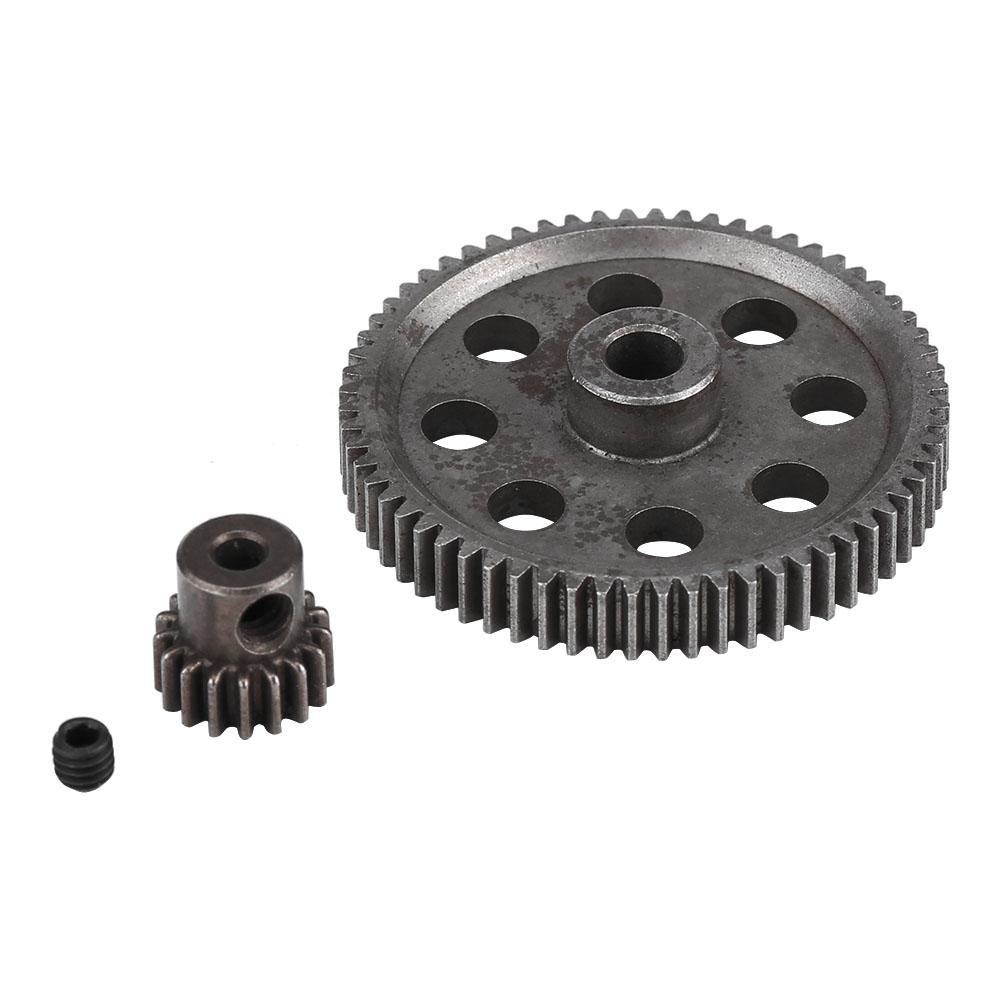 Combo Gears RC Car Diff.Main Gear   Motor Pinion Gear Set for HSP 1 10 RC Truck (64t   17T)