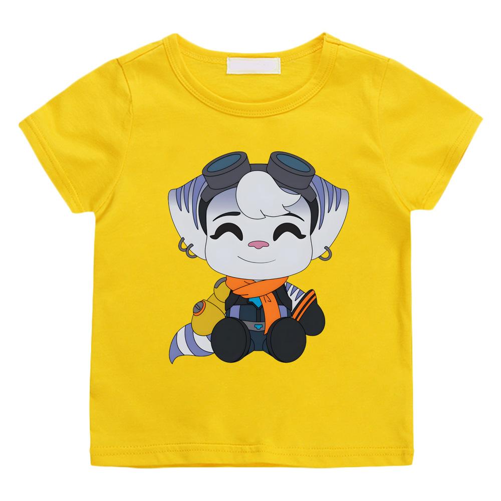 Ratchet & Clank Rift Apart GAME T-shirts Cartoon Print Manga Tee-shirt Boys/girls Cotton T Shirt