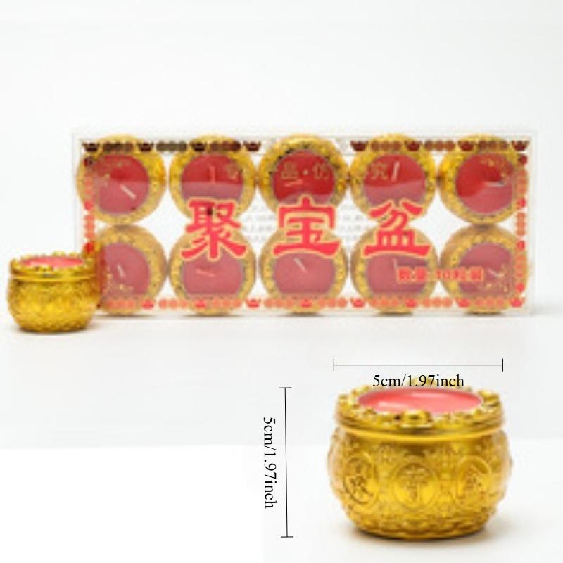 

A Bucket of Gold Cornucopia Candles Fortune-inviting Lamps Smokeless Candles Butter Lamps Household Buddha Lamps