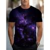 Men's Galaxy Print Short Sleeve T-Shirt