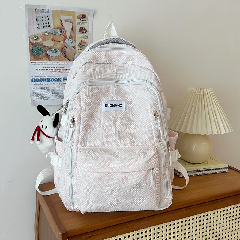 

Новый школьный рюкзак для школьного сезона, для учеников начальной и средней школы, универсальный женский, большой емкости, нишевый дизайн, рюкзак для учеников старших классов single package розовый