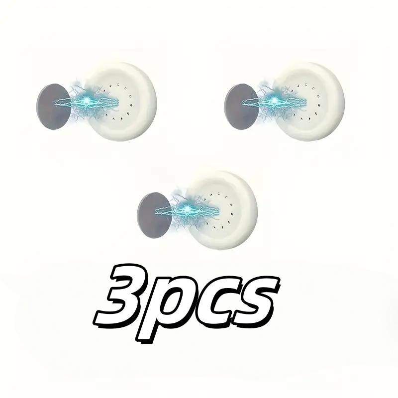 3/6pcs No Drill Magnetic Remote Holder - Wall Mount for TV/AC/DVD Remotes, White Space-Saving Design