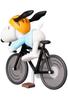UDF Ultra Detail Figure 691 PEANUTS Series 14 BICYCLE RIDER SNOOPY Bicycle Rider Snoopy Approximately 88mm tall Painted and Assembled Figure No. - - -