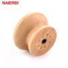 10 pezzi NAIERDI Maniglie 3.6X2.6CM Maniglie per cassetti in legno naturale Maniglie per porte guardaroba Hardware