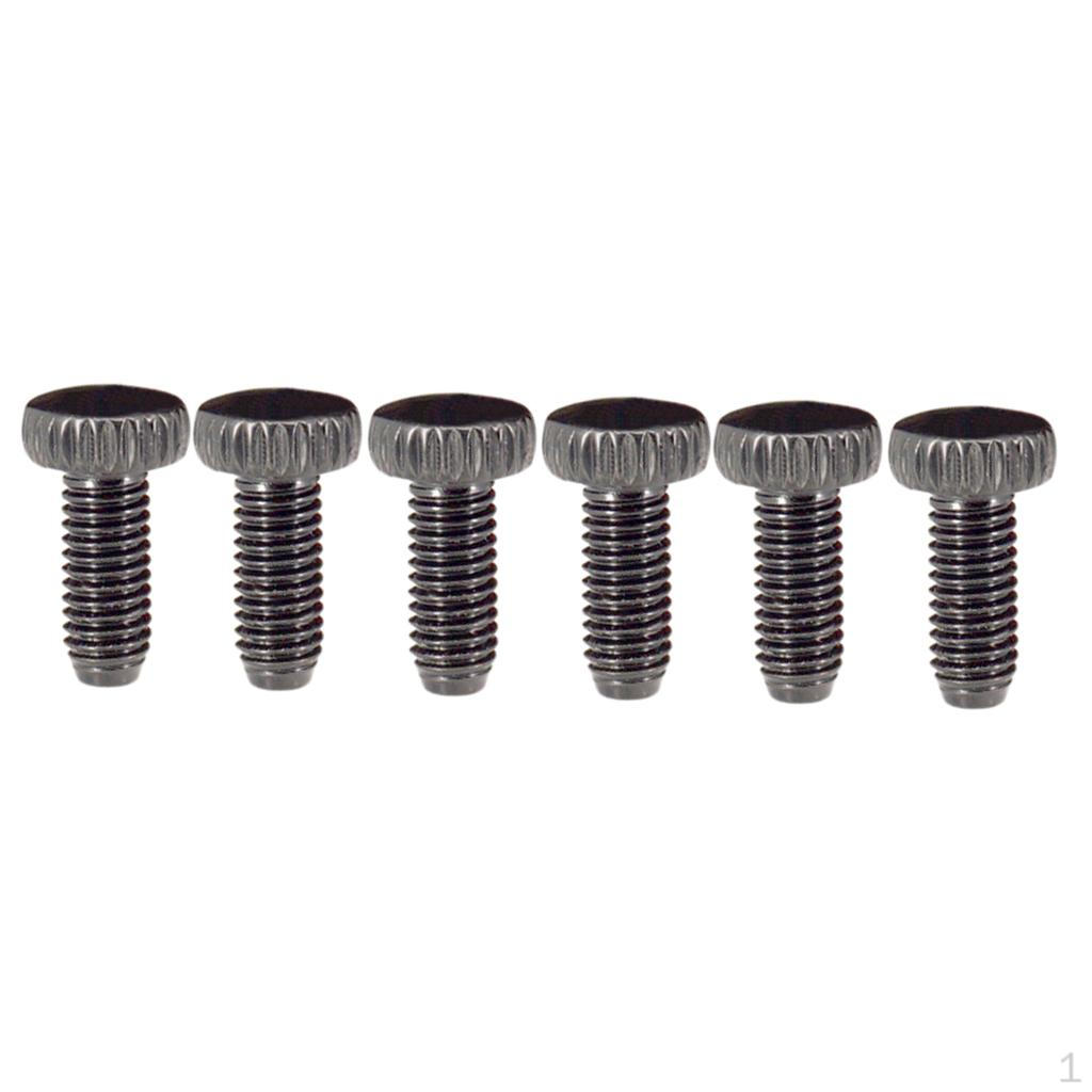 Винты для крепления струн Iron Locked для электрогитары, упаковка из 6 шт. чёрный