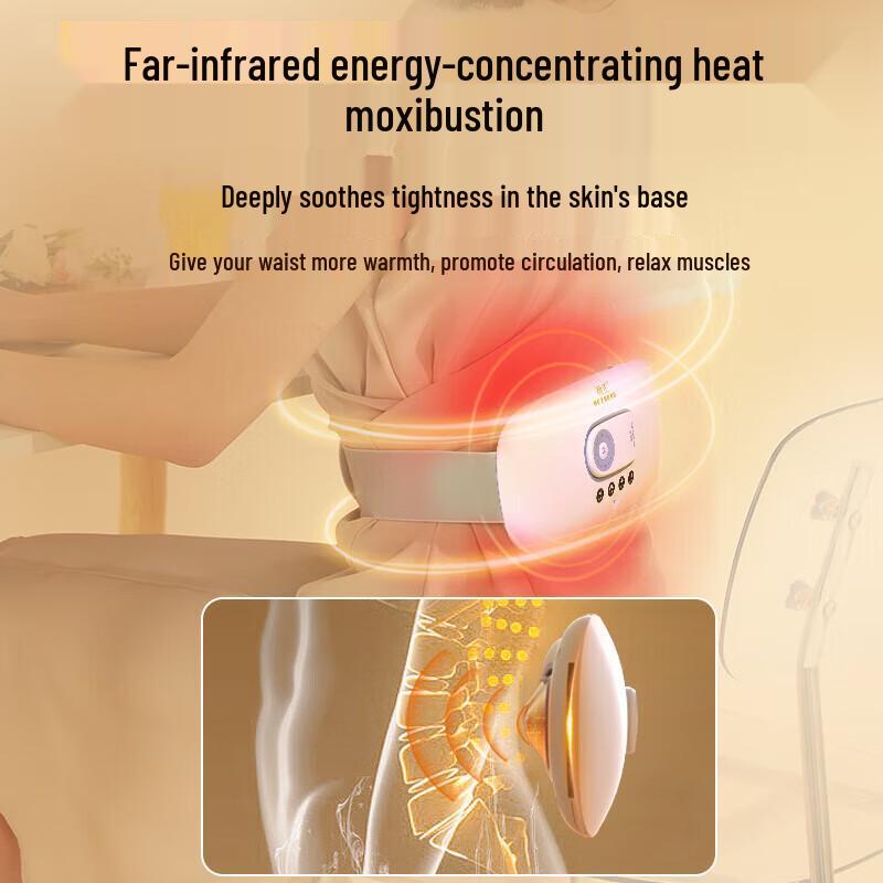HEZHENG Lumbar and Abdominal Heating Pulse Massager Belt