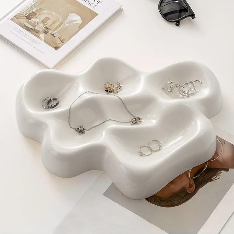 Irregular Glacier Pallet Desktop Storage Box Jewelry Cosmetics Debris Aromatherapy Organizing Nordic Storage Storage Pallet