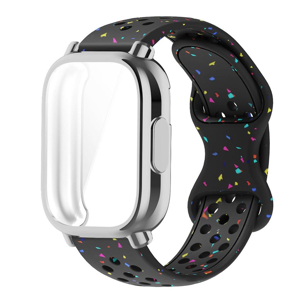 Řemínek+Pouzdro Pro Xiaomi Redmi Watch 5 active 5 Lite Ochranný Kryt Celý Displej TPU Měkký Kryt a Silikonový Prodyšný Sportovní Pásek