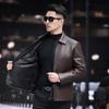 New Autumn and Winter Genuine Leather Jacket Men's First Layer Sheepskin Business Casual Removable Liner Lapel Leather Jacket