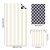 Stripe Series Double-sided Pile Beach Towel Microfiber Towel Printing Bath Towel