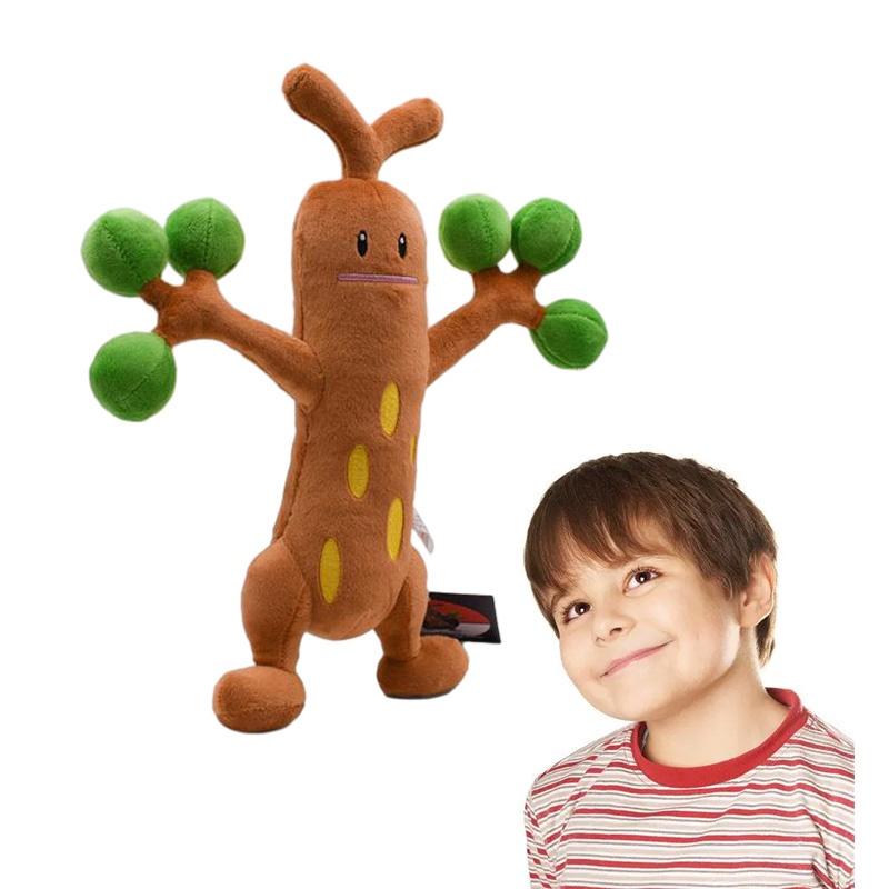 Cute And Soft Xiao Jing Ling Tree Monster Plush Toy Cartoon Style Green Color 30cm Height