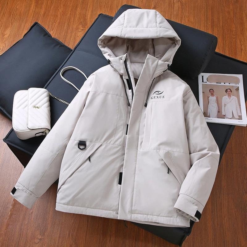 Outdoor Unisex Thick Hooded Warm Cotton-padded Jacket