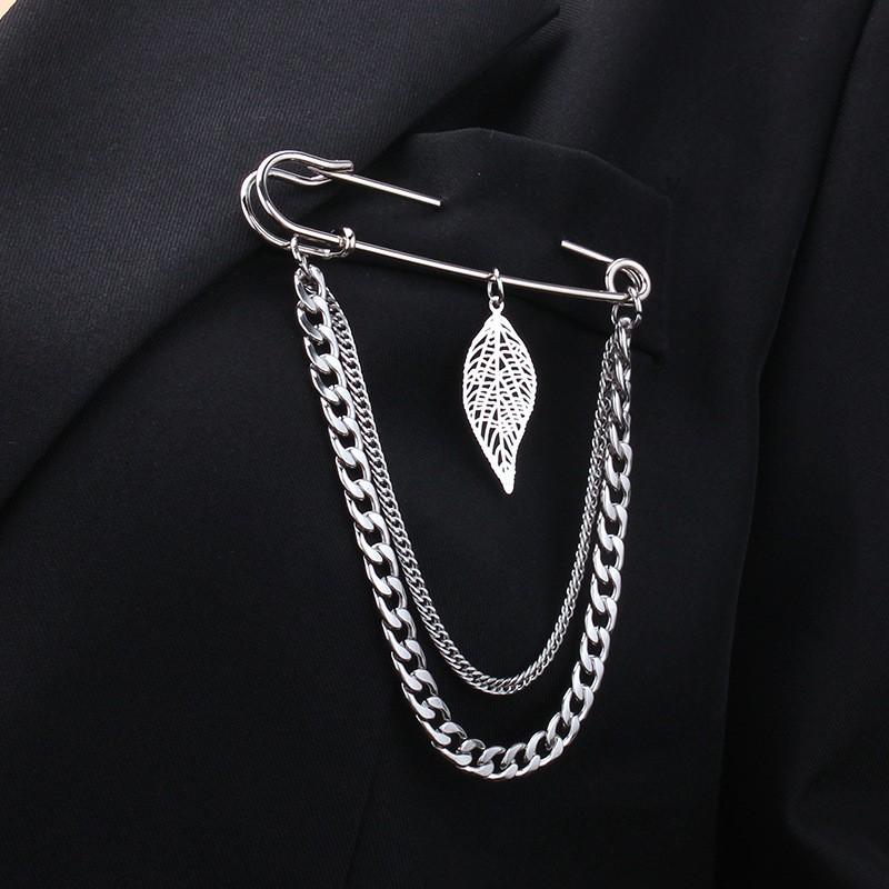 Unisex Skull & Spider Web Bear Pearl Star Brooch - Creative Hip Hop Fashion Pin