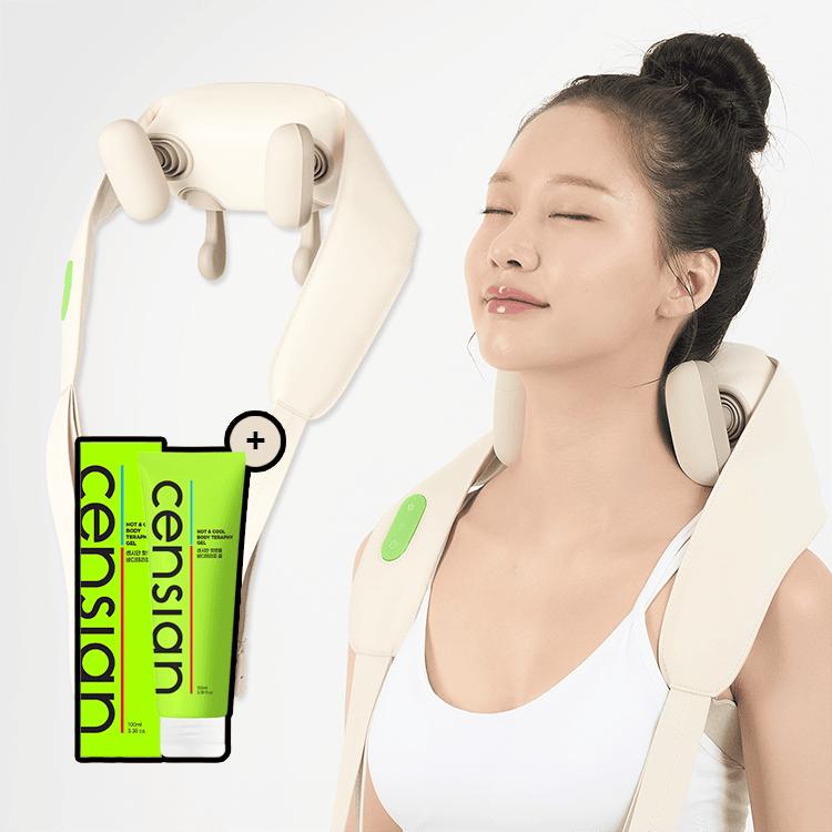 Sensian Wireless Neck & Shoulder Massager + NEW! Hot & Cool Body Therapy Gel 100ml