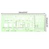 Circles Green Measuring Tool Multi Shaped Curve Ruler Template Ruler Geometric Ruler Drawing Ruler
