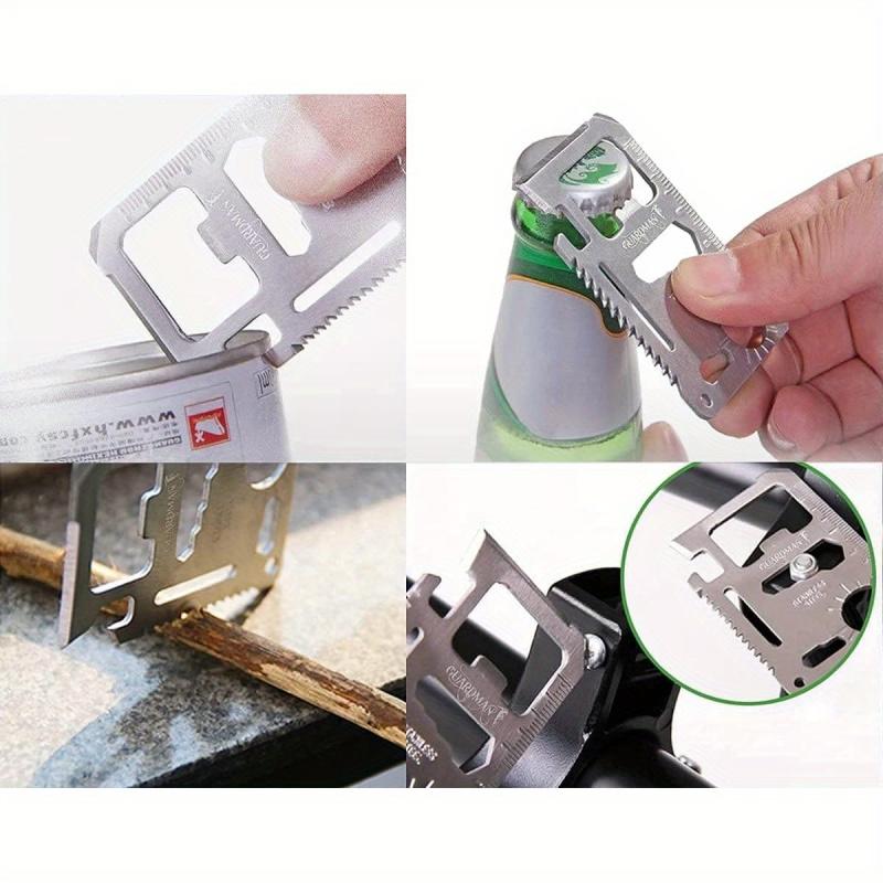 11-In-1 Wallet Multitool Card Heavy Duty Stainless Steel EDC Survival Pocket Tool Bottle Opener Gear For Men Gifts 4