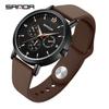 Sanda Waterproof Six-Hand Quartz Wristwatch, Luminous Hands, Unisex for Business and Casual Wear