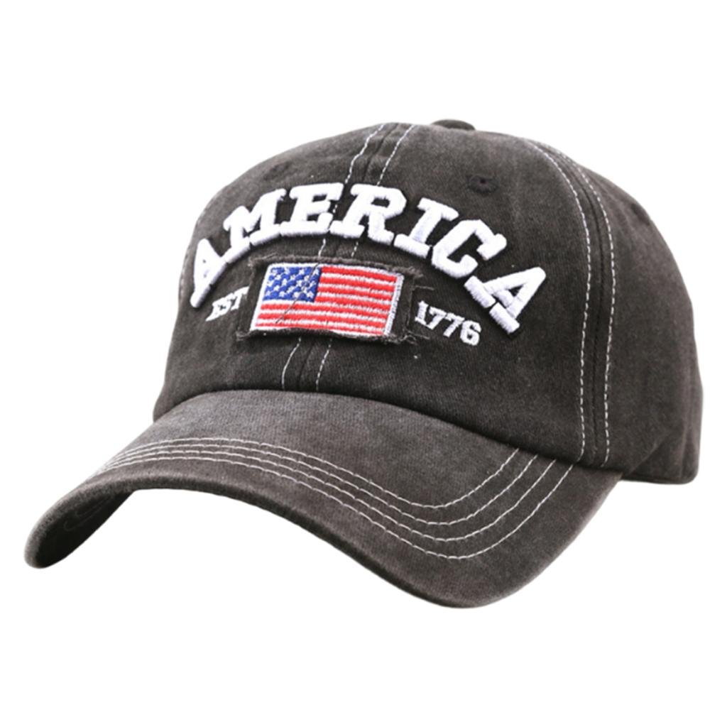 Embroidered American Independence Day Flag Baseball Cap Unisex Patriotic-Themed Fashion Casual Outdoor Sun Visor Hat