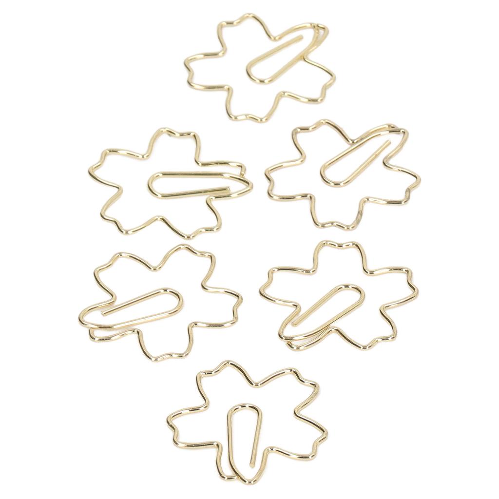 50 buc agrafe portabile mici aurii unic forme dragute agrafe marcaj fisier birou Clas