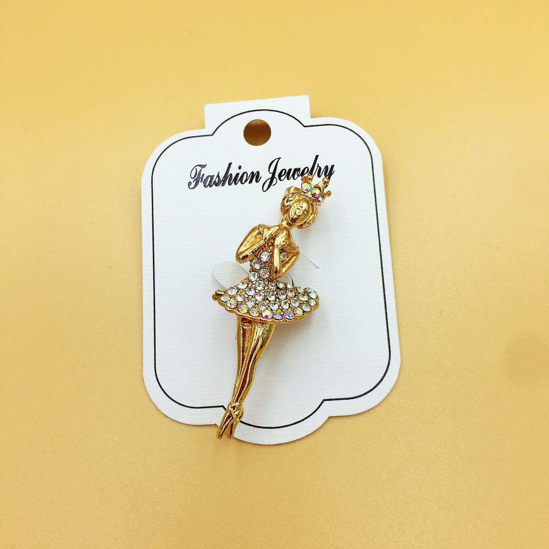 

Брошь с изображением балерины - Милая булавка для сумок и шарфов