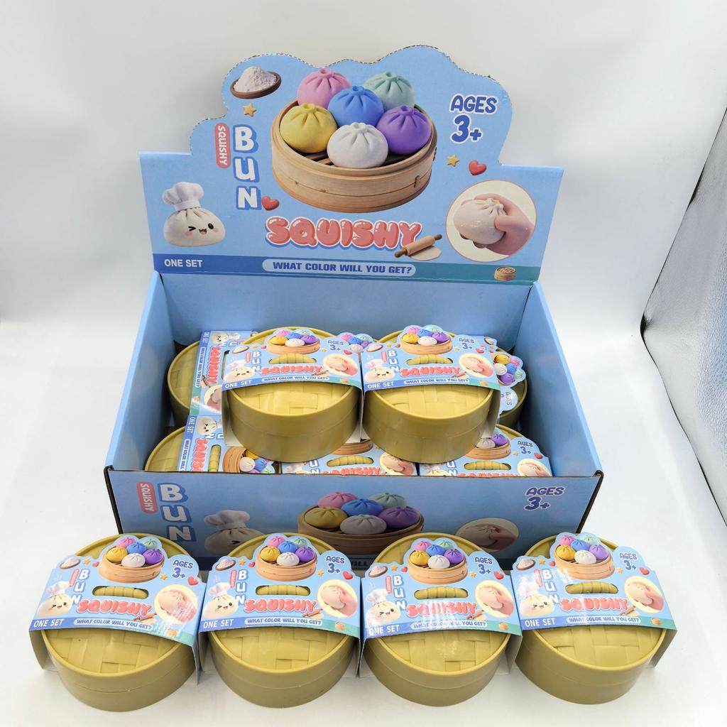 10cm Dumpling Sensory Squeeze Toy Steamer Basket For Realistic Play And Stress Relief Decompression Dough Gift