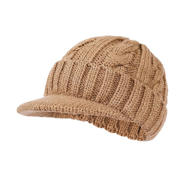 Unisex 2023 Winter Woolen Knit Hat with Ear Protection & Duckbill Design