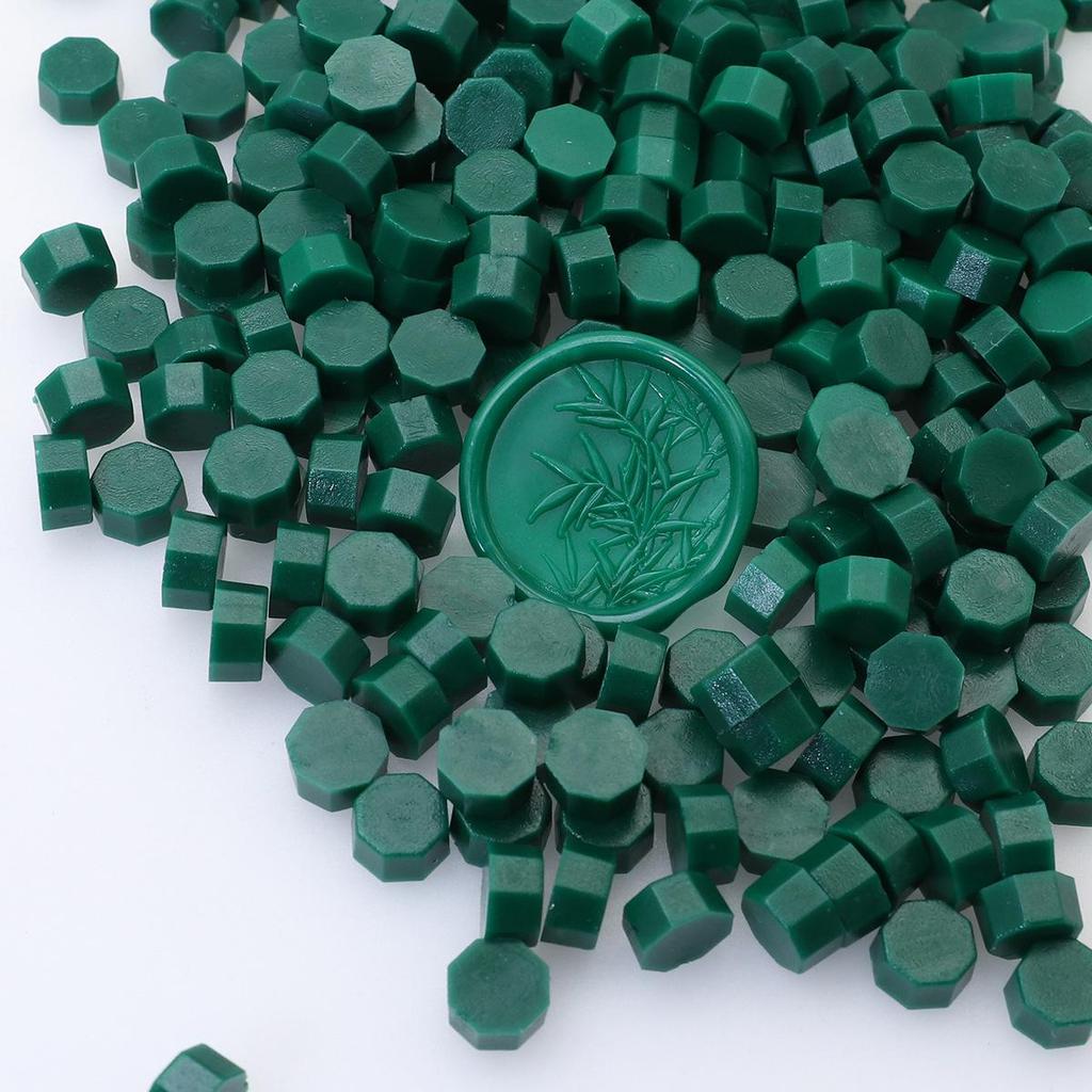 148 Pearlescent Octagonal Sealing Wax Beads - Mixable Colors, 500g Package
